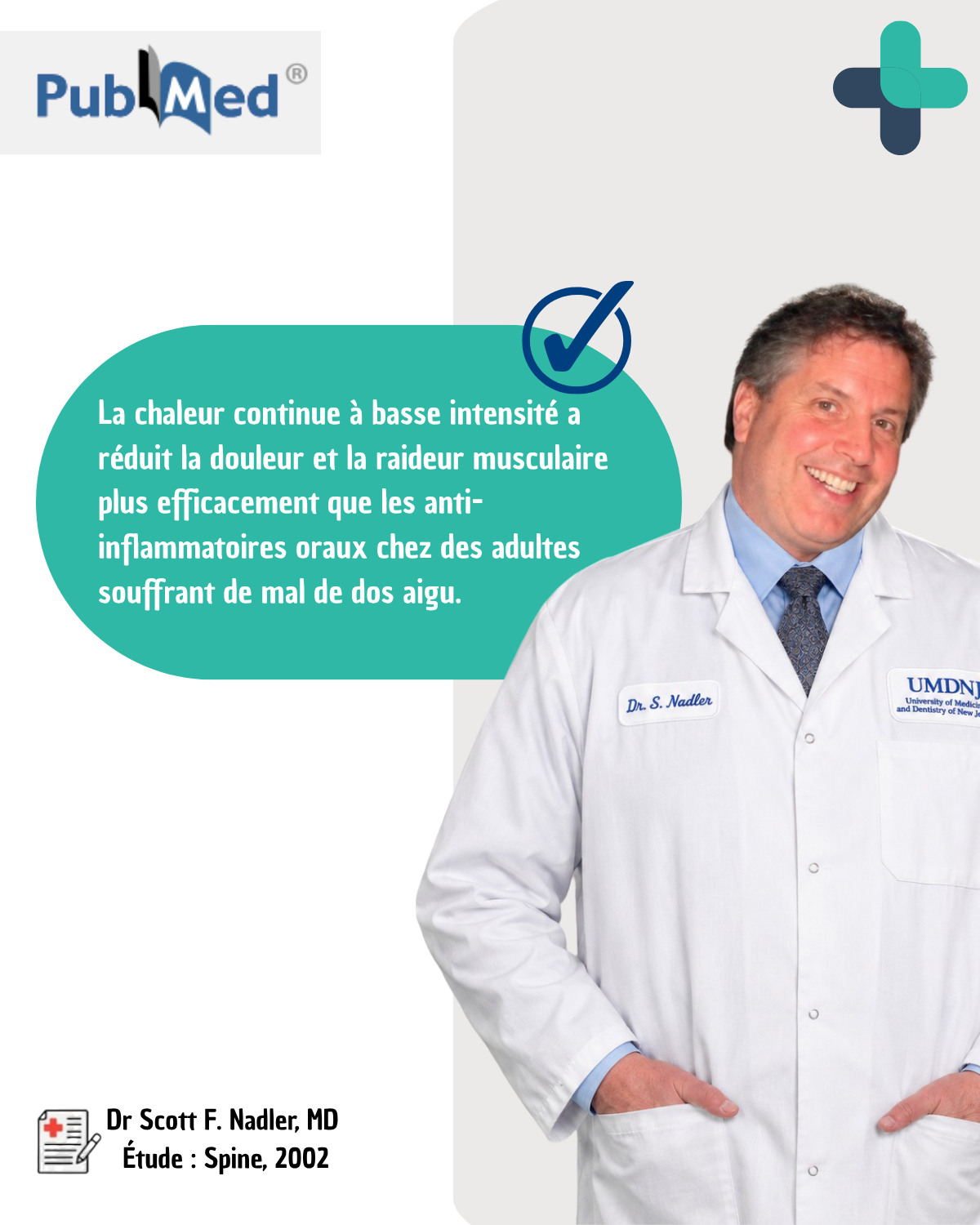 La réduction de douleur et la raideur grâce la chaleur continue à basse intensité.